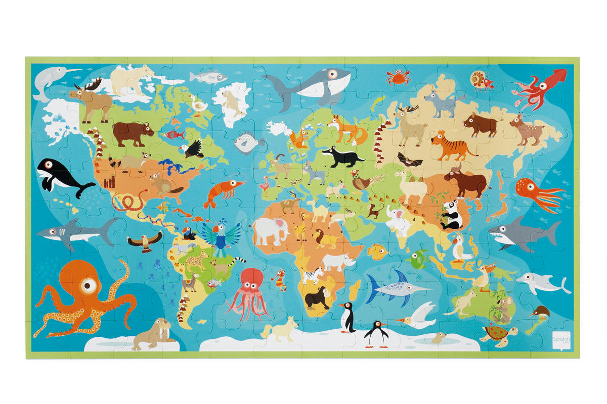 XXL Puzzel | Dieren van de Wereld | Scratch Europe