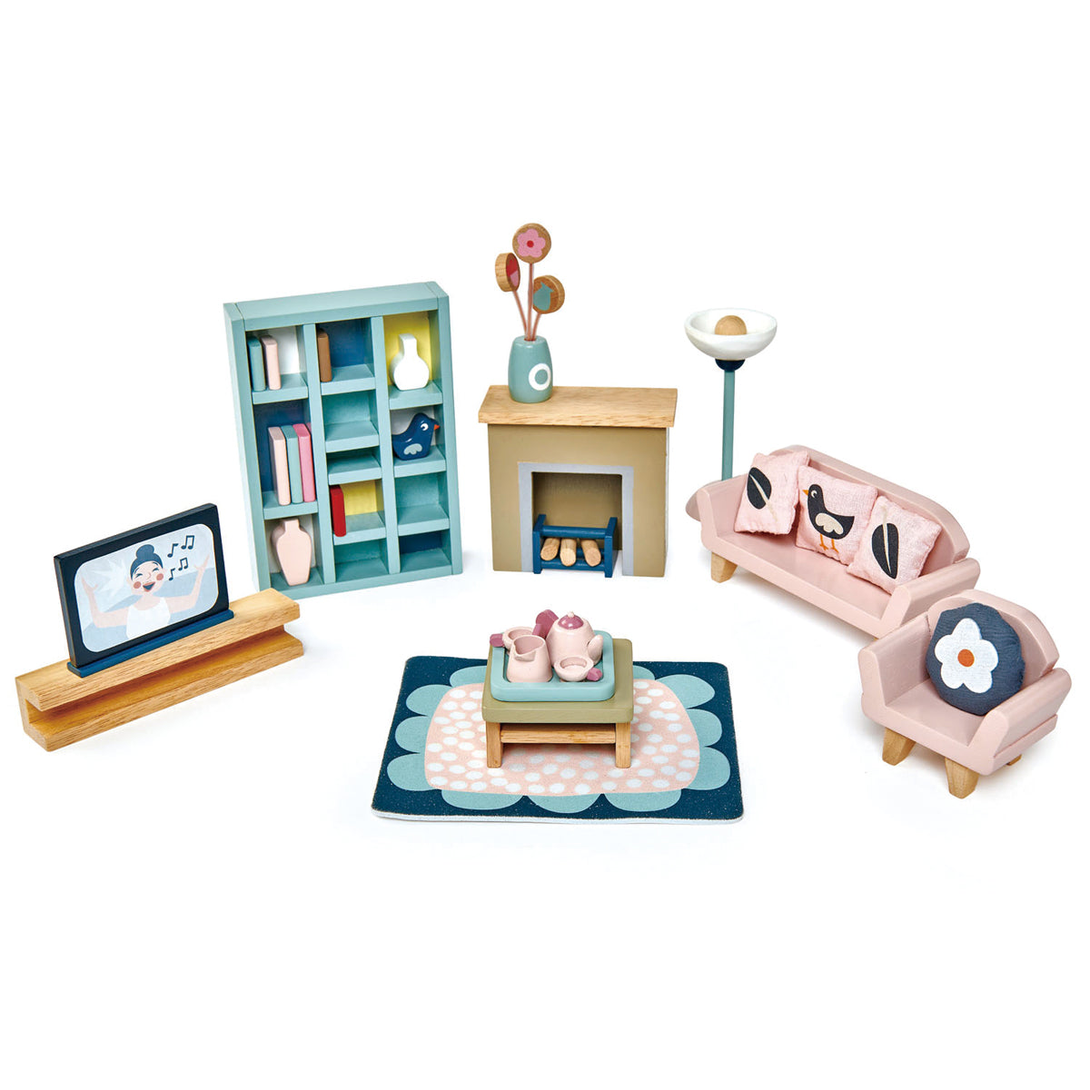 Woonkamer | Poppenmeubels | Tender Leaf Toys