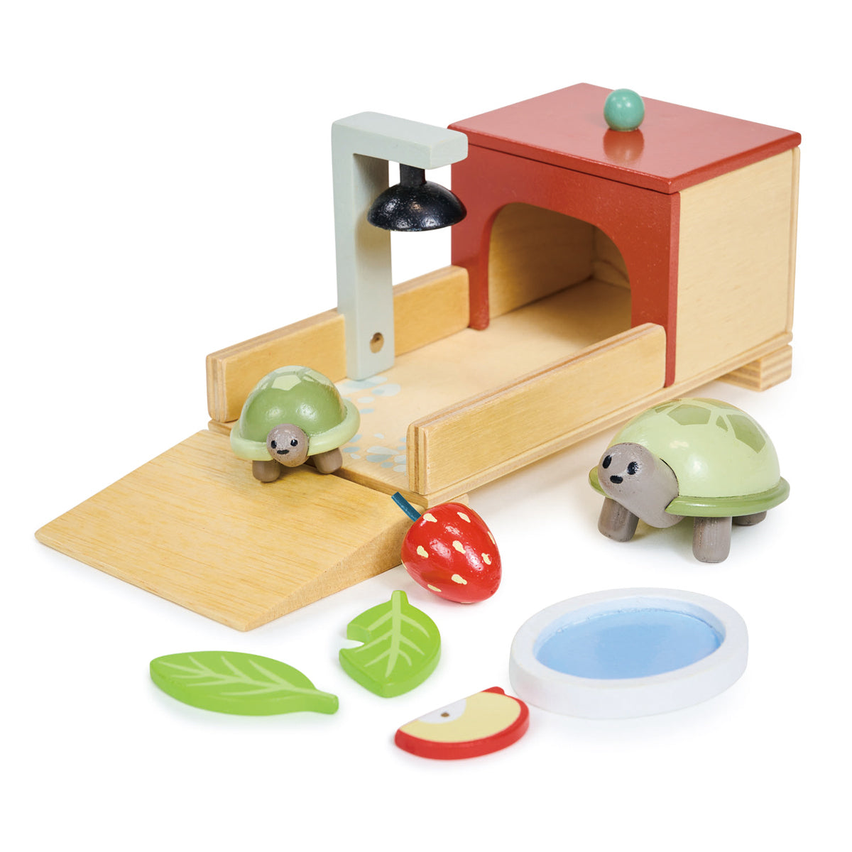 Huisdierenset Schildpad | Poppenmeubels | Tender Leaf Toys