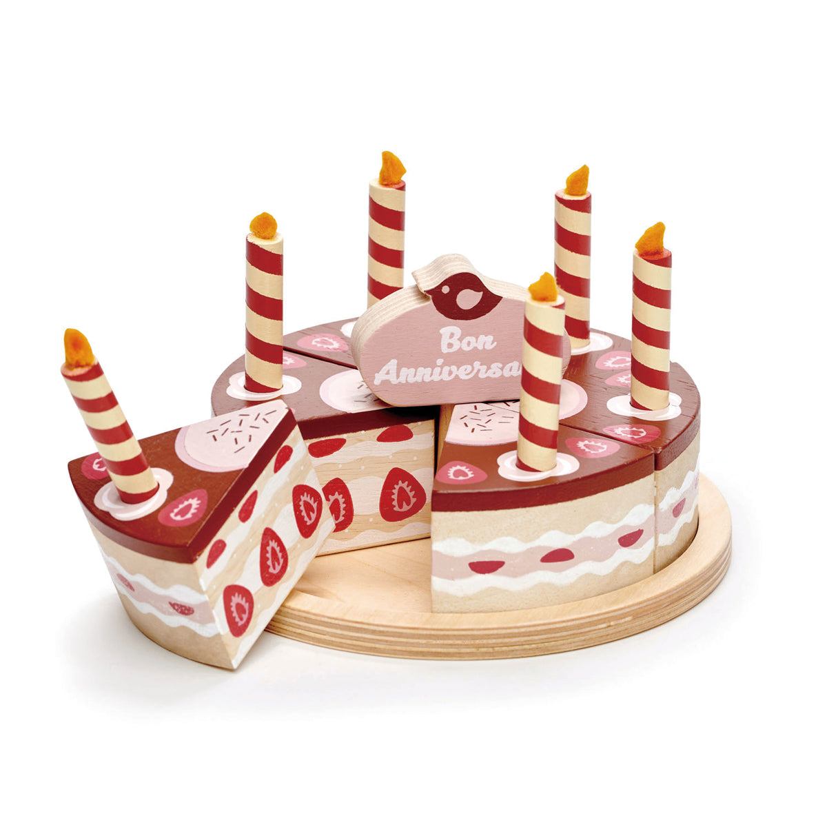 Chocolade verjaardagstaart | Tender Leaf Toys