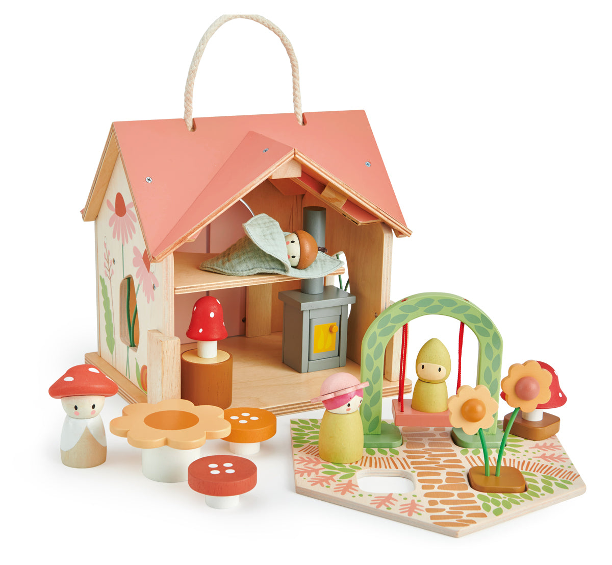 Chalet Rosewood | Poppenhuis | Tender Leaf Toys