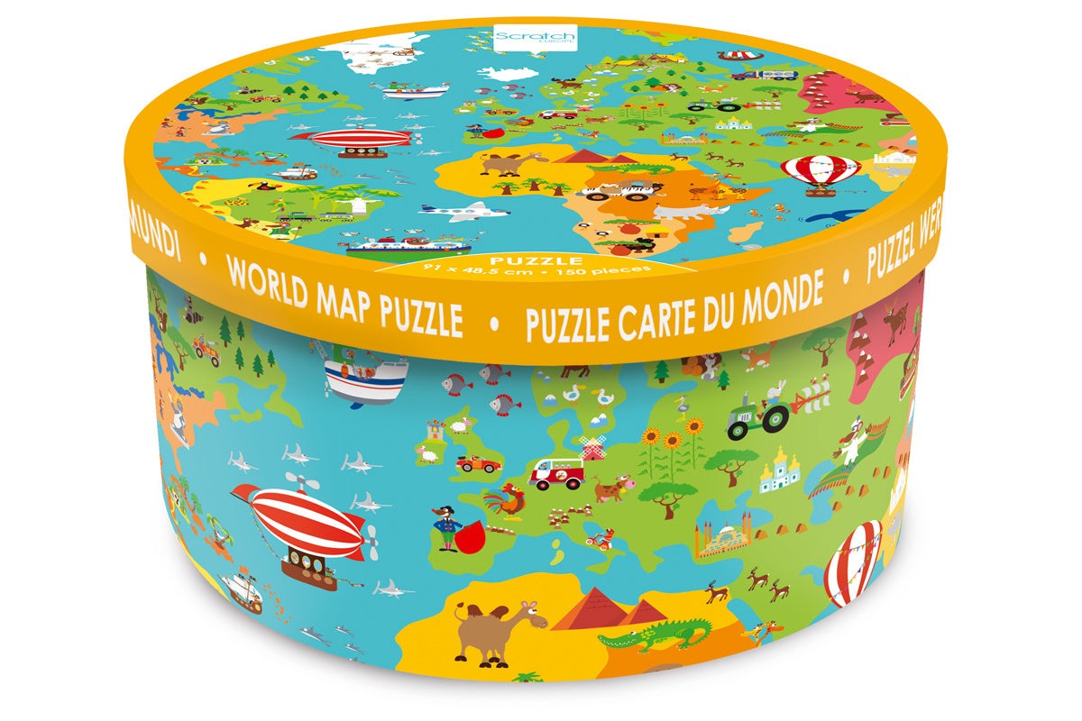 XXL Puzzel | Wereldkaart | Scratch Europe