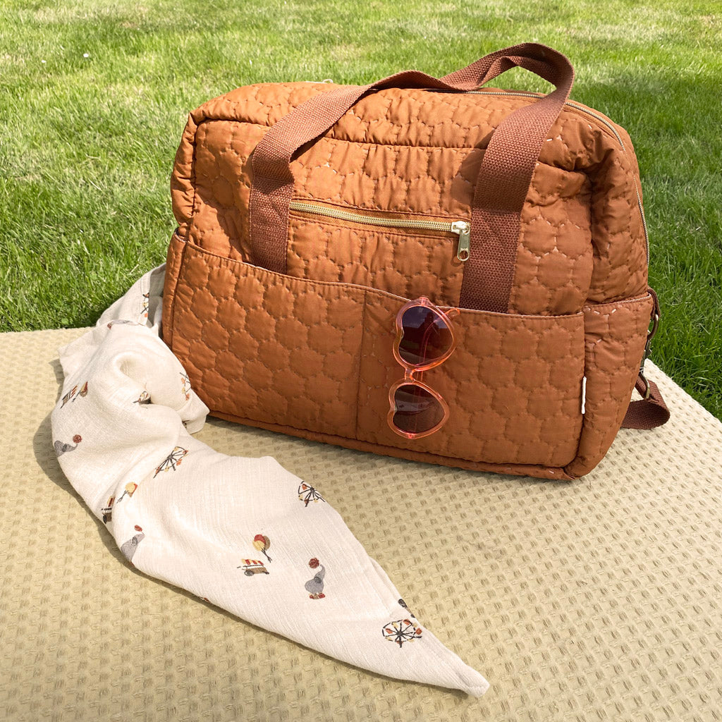 Barri muslin swaddle | Creme - Circus | Nuuroo