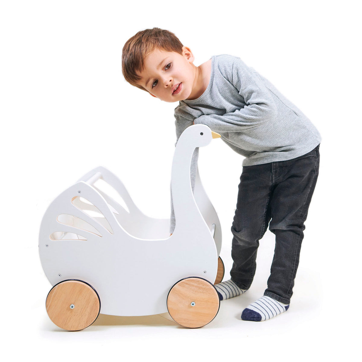 Poppenwagen Sweet Swan | Tender Leaf Toys