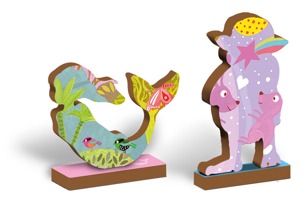 Woody Puzzel | Eenhoorn | Ludattica Puzzels