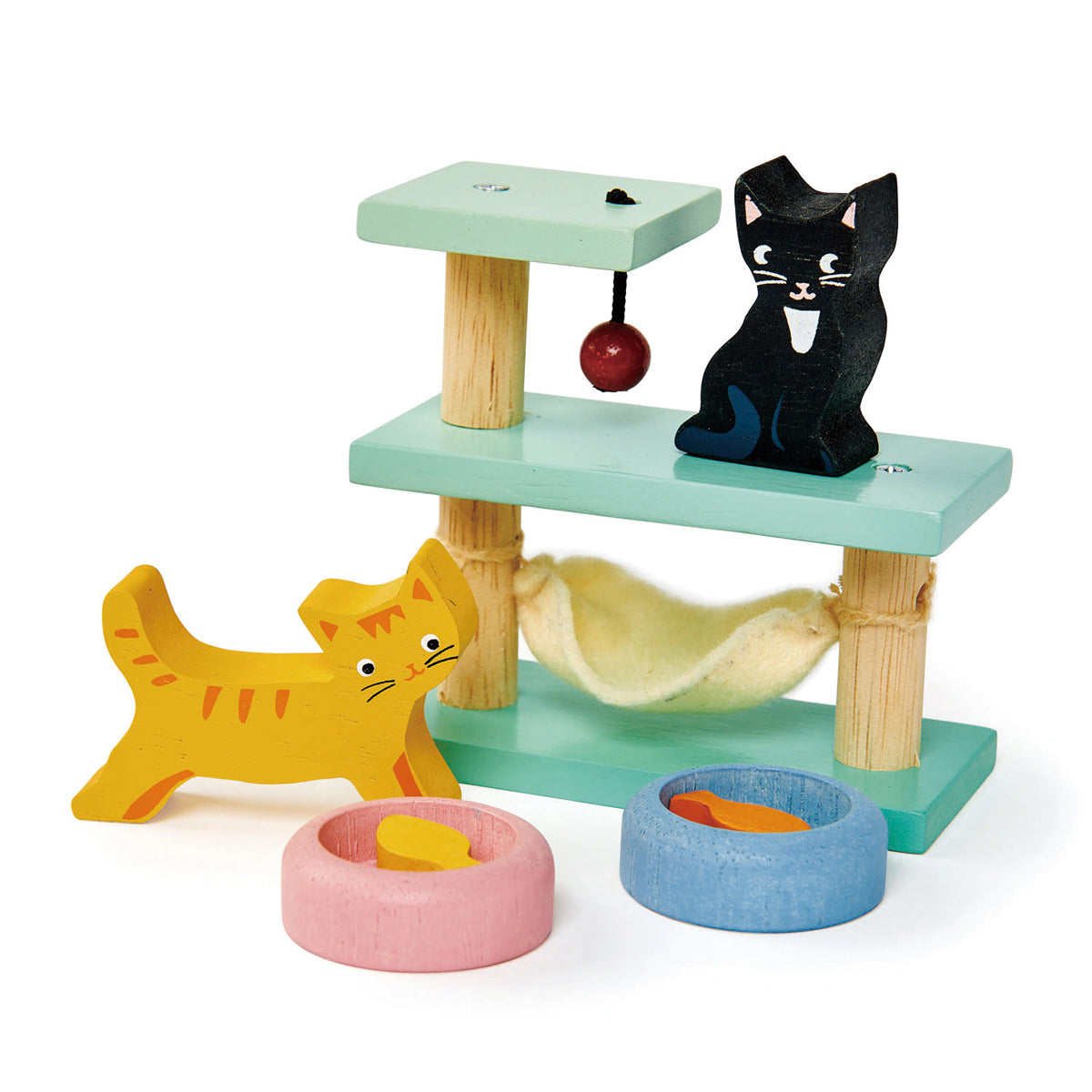 Huisdierenset Kat | Poppenmeubels | Tender Leaf Toys