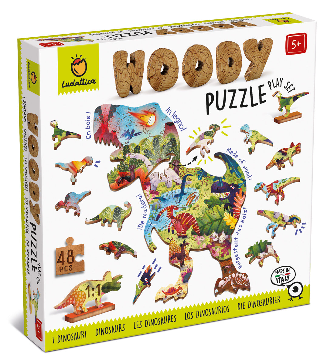 Woody Puzzel | Dinosaurus | Ludattica Puzzels