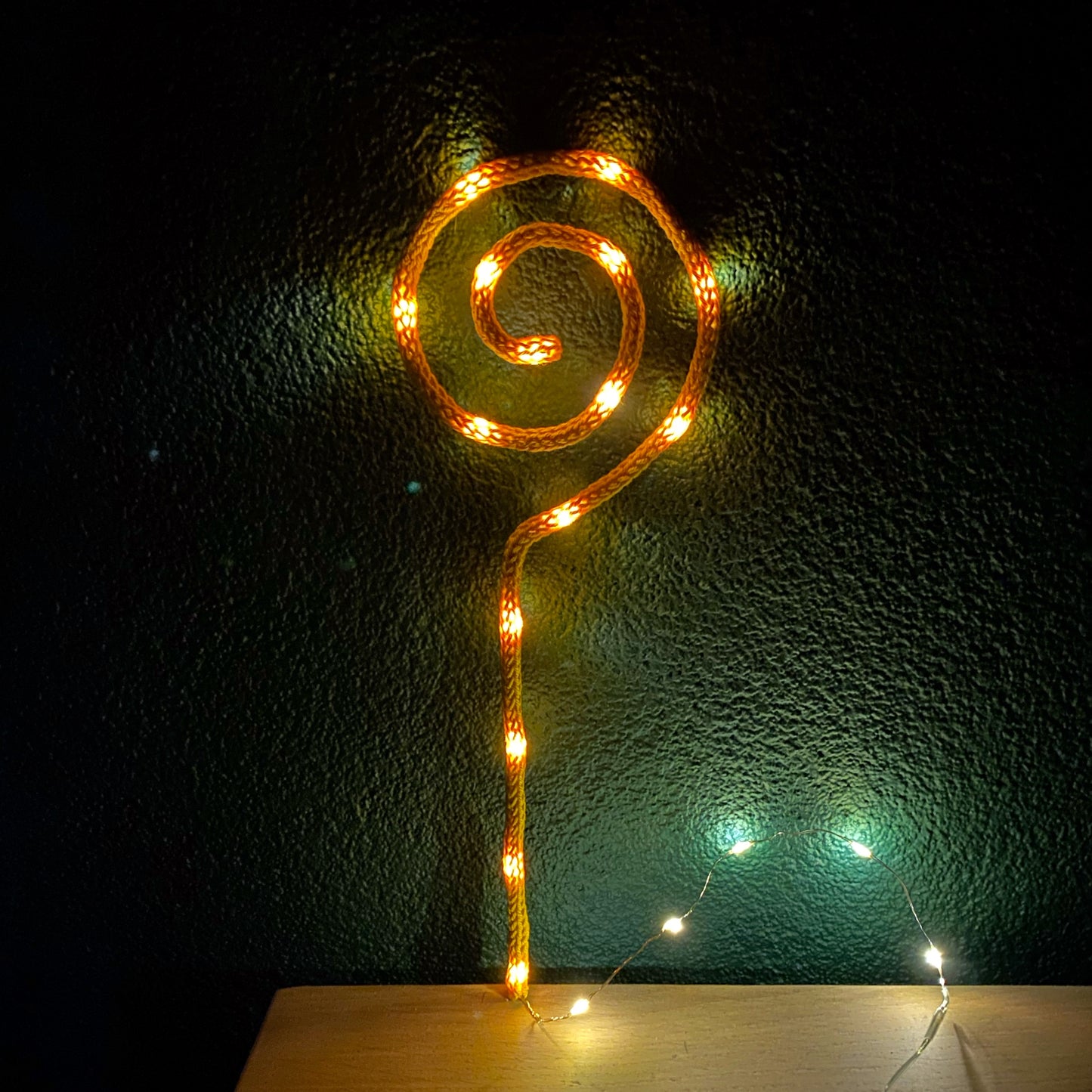 Sinterklaasstaf met lampjes