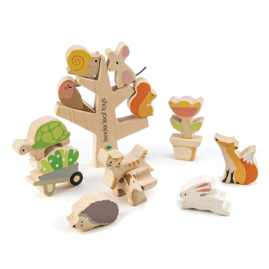Stapelboom met dieren | Tender Leaf Toys